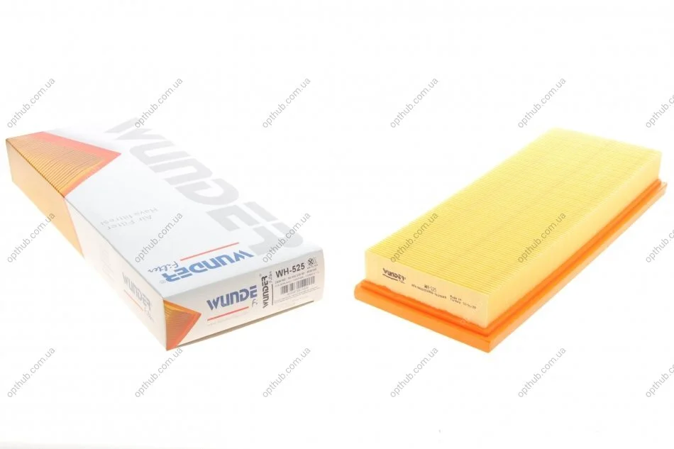 Фильтр повитряний Citroen Berlingo/C3/C4/Opel Combo/Peugeot 2008/208/3008/308/5008/Partner 1.2 13- UA63 WUNDER FILTER WH 525 (фото 1)