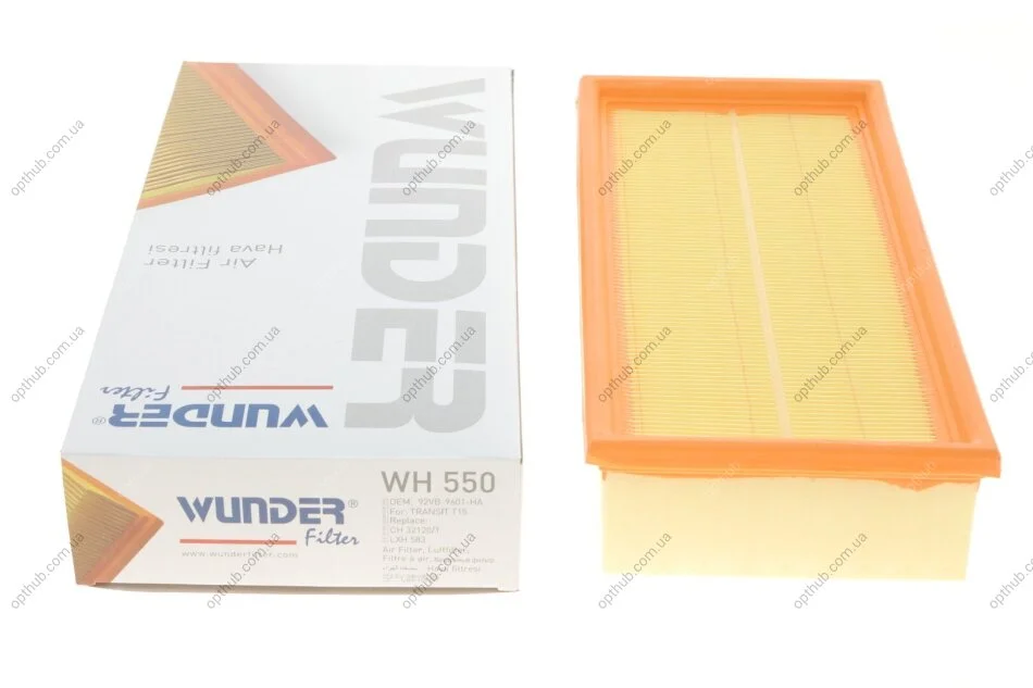 Фільтр повітряний Ford Transit 97-00 (довгий) UA63 WUNDER FILTER WH 550 (фото 1)