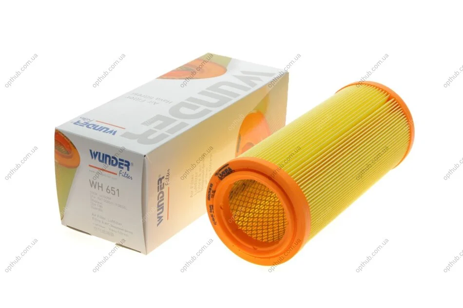 Фільтр повітряний Fiat Doblo 1.6i/1.9D/JTD 01- UA63 WUNDER FILTER WH 651 (фото 1)