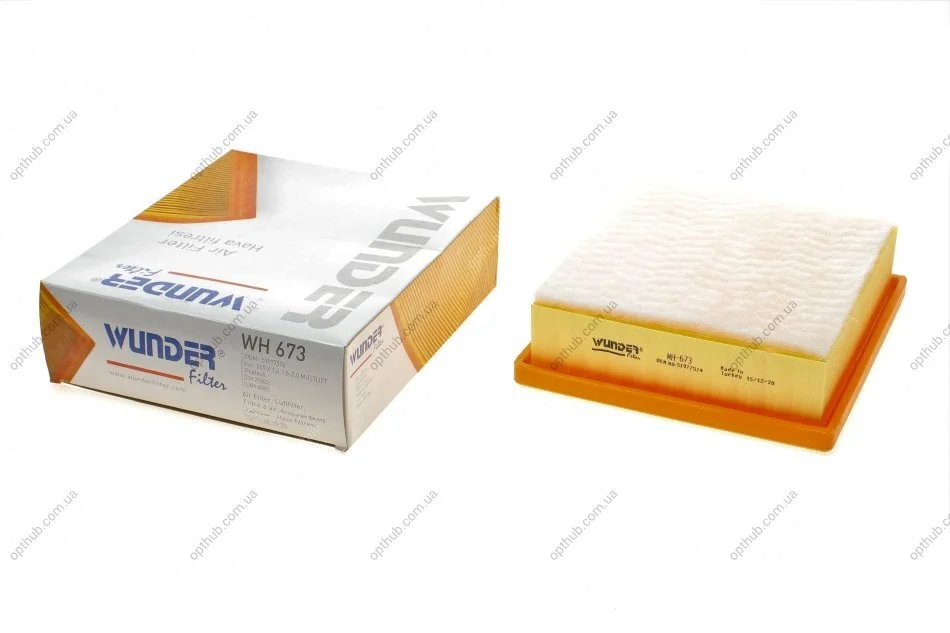 Фільтр повітряний Fiat 500X/Jeep Compass/Renegade 1.3D-2.0D 14- UA63 WUNDER FILTER WH 673 (фото 1)