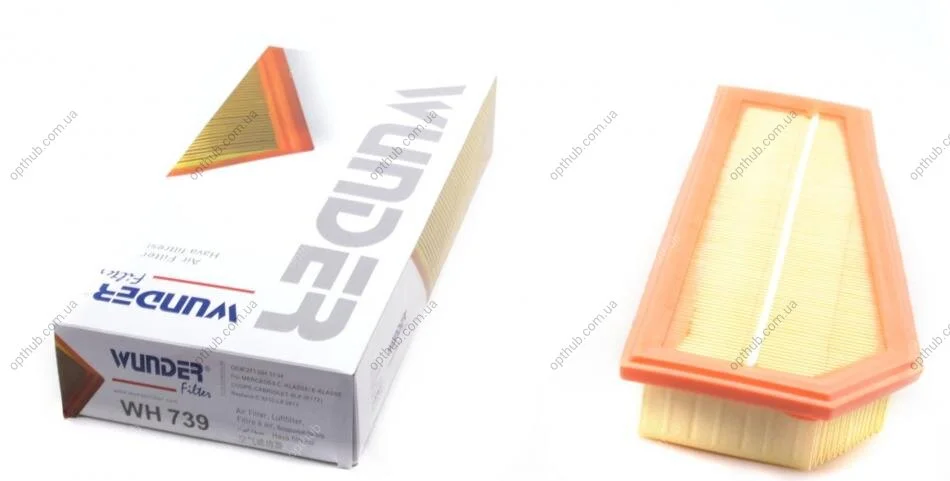 Фільтр повітряний MB (W204/212 C/E 180/200/250) UA63 WUNDER FILTER WH 739 (фото 1)
