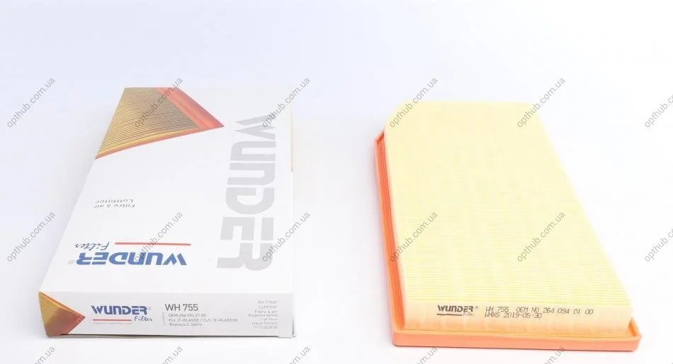 Фільтр повітряний MB E-class (W213) 2.0 17- UA63 WUNDER FILTER WH 755 (фото 1)