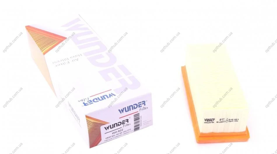 Фильтр повитряний Renault Kangoo 1.2i UA63 WUNDER FILTER WH 822 (фото 1)