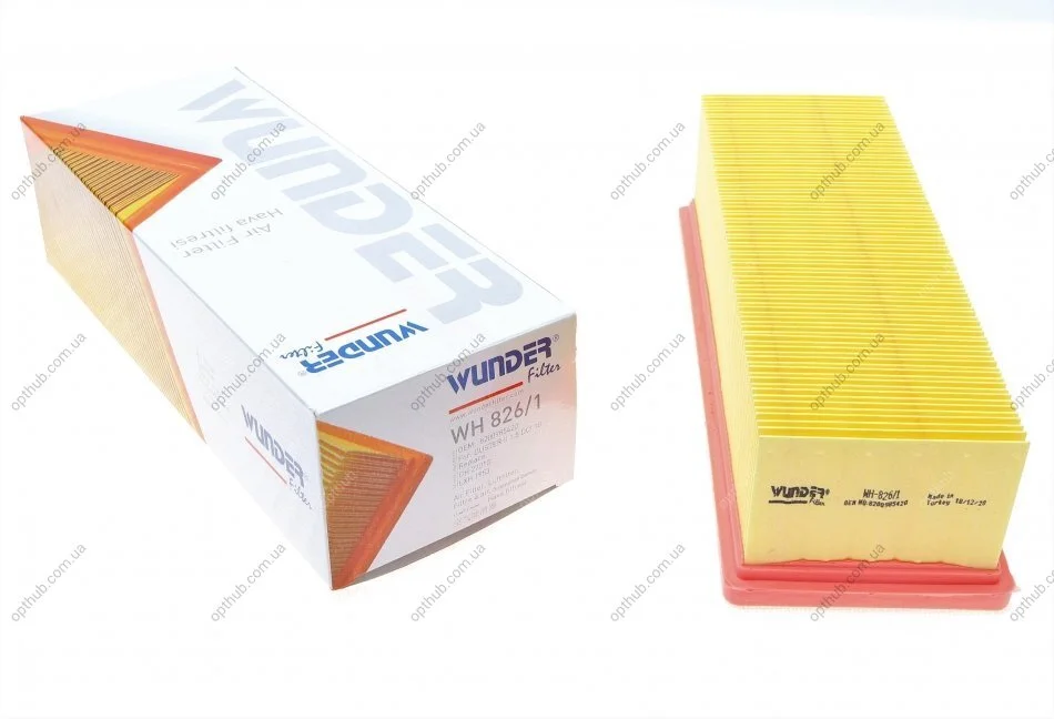 Фільтр повітряний Dacia Duster/Sandero 1.5dci 10- UA63 WUNDER FILTER WH 826/1 (фото 1)