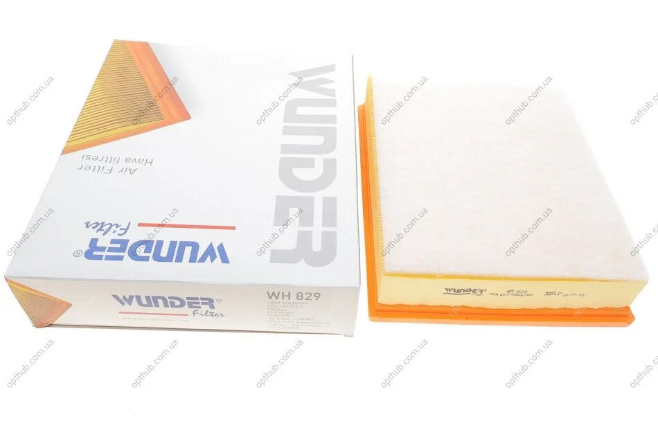 Фільтр повітряний Renault Laguna III 07- (з поролоном) UA63 WUNDER FILTER WH 829 (фото 1)