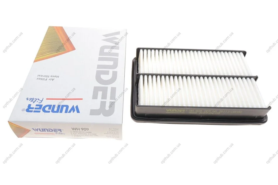 Фильтр повитряний Hyundai Tucson/ Kia Cerato/Sportage 04- UA63 WUNDER FILTER WH 909 (фото 1)