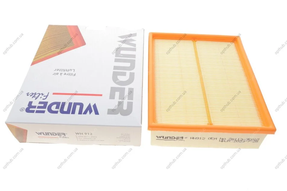 Фільтр повітряний Hyundai Sonata V 2.0 CRDI 05-10 (opt-om) WUNDER FILTER WH 912 (фото 1)