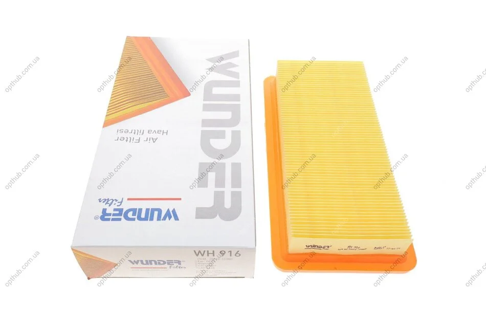 Фільтр повітряний Hyundai Getz 1.1i-1.6i 02-10 (opt-om) WUNDER FILTER WH 916 (фото 1)