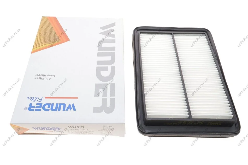 Фільтр повітряний Nissan Qashqai/X-Trail 1.6 dCi 13- /Renault Kadjar 1.2/1.6 TCe 15- (opt-om) WUNDER FILTER WH 991 (фото 1)