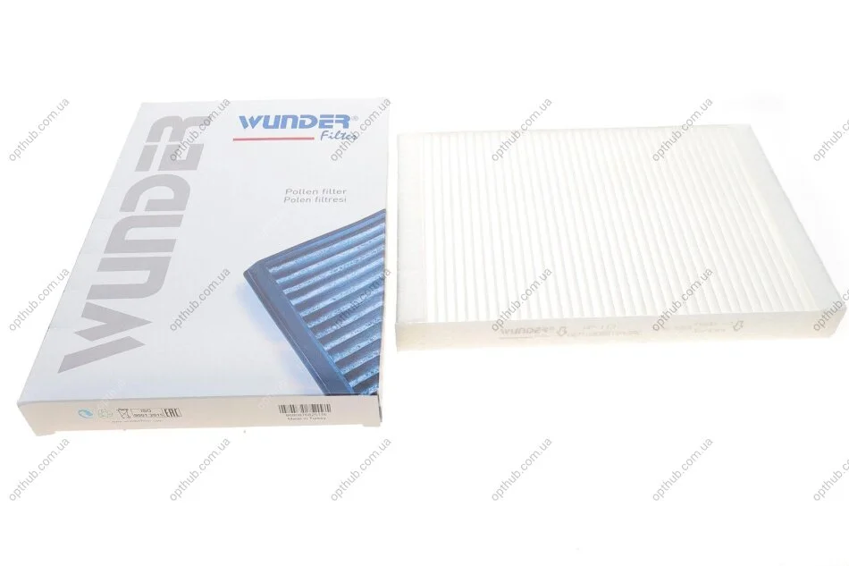 Фільтр салону Audi A4/A6 1.6-4.2 97- (opt-om) WUNDER FILTER WP 113 (фото 1)