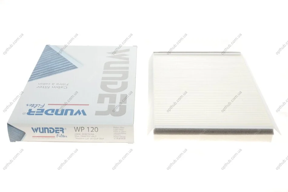 Фільтр салону MB Sprinter/VW Crafter 06- UA63 WUNDER FILTER WP 120 (фото 1)