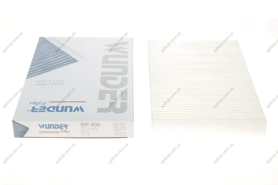 Фільтр салону Citroen C2/C3/C4/Peugeot 307/308 00- UA63 WUNDER FILTER WP 406 (фото 1)