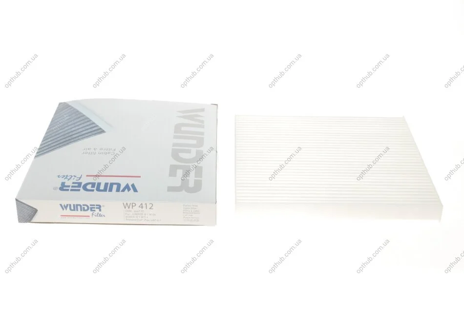 Фільтр салону Fiat Ducato/Citroen Jumper/Peugeot Boxer 06- (opt-om) WUNDER FILTER WP 412 (фото 1)