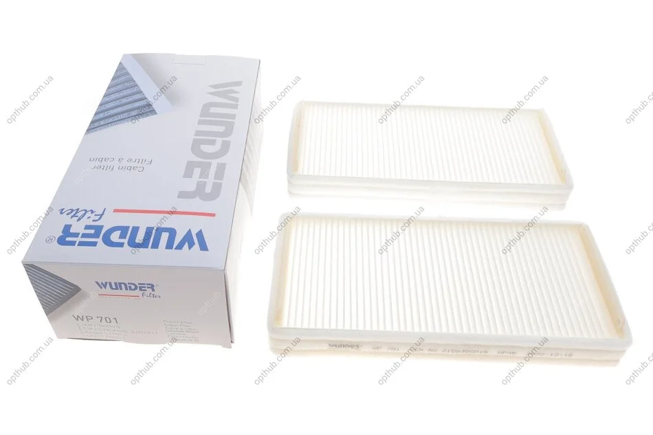 Фильтр салона MB E-class (W210) (к-кт 2шт).) UA63 WUNDER FILTER WP 701 (фото 1)