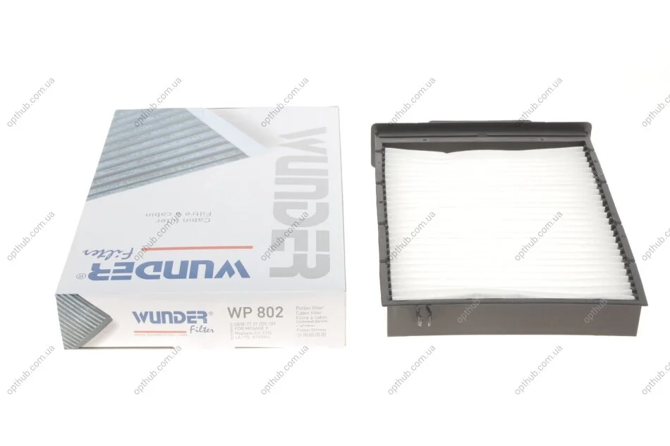 Фільтр салону Renault Megane II 02- UA63 WUNDER FILTER WP 802 (фото 1)