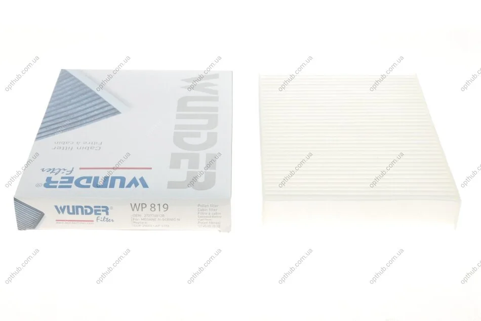 Фільтр салону Renault Megane IV 1.2-1.6DCi 15- UA63 WUNDER FILTER WP 819 (фото 1)