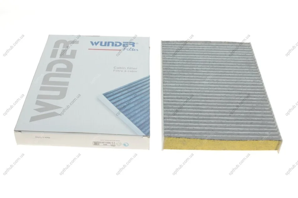 Фільтр салону Audi A6 1.8-2.8 (benzin)/1.9-2.5TDI -05 (вугільний) UA63 WUNDER FILTER WPK 110 (фото 1)