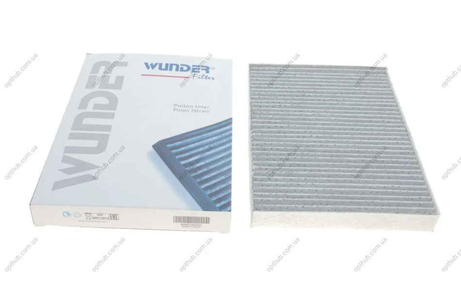 Фільтр салону Audi A4/A6 1.6-4.2 97- (вугільний) UA63 WUNDER FILTER WPK 113 (фото 1)