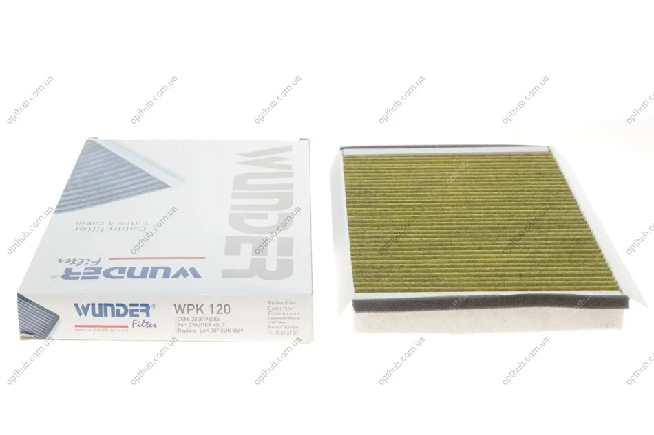 Фільтр салону MB Sprinter/VW Crafter 06- (вугільний) UA63 WUNDER FILTER WPK 120 (фото 1)
