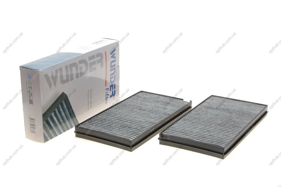 Фільтр салону BMW 5 (E60) 3.0D 01- (вугільний) UA63 WUNDER FILTER WPK 210 (фото 1)