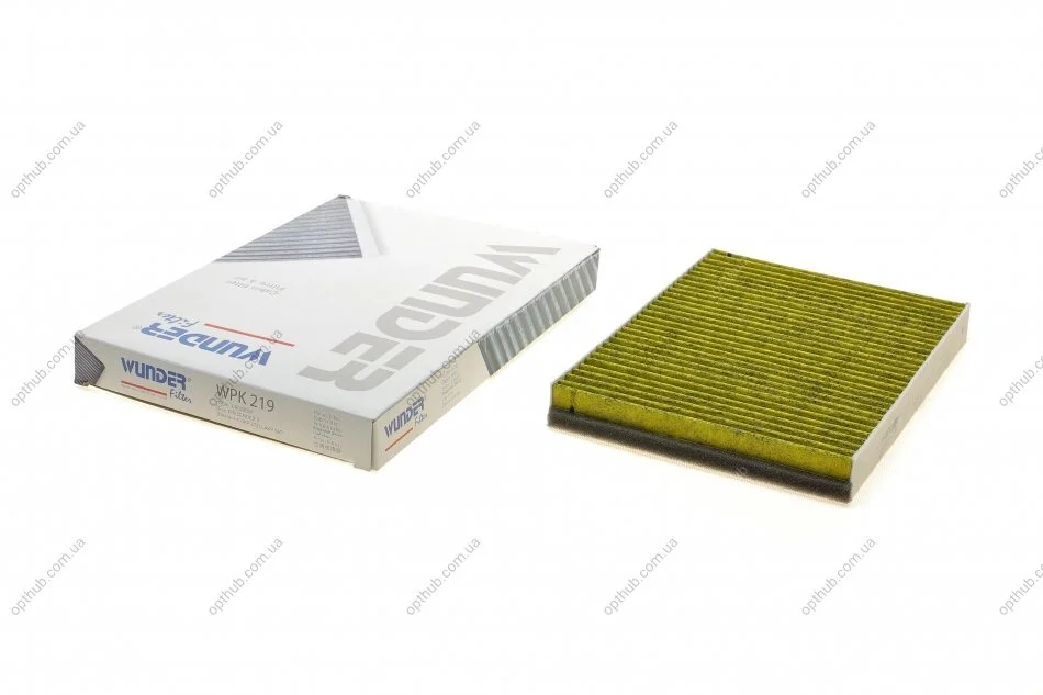 Фильтр салона Land Rover Discovery Sport/Evoque 14-/Freelander 2/Volvo S60 II/S80 II 06- (уголь UA63 WUNDER FILTER WPK 219 (фото 1)