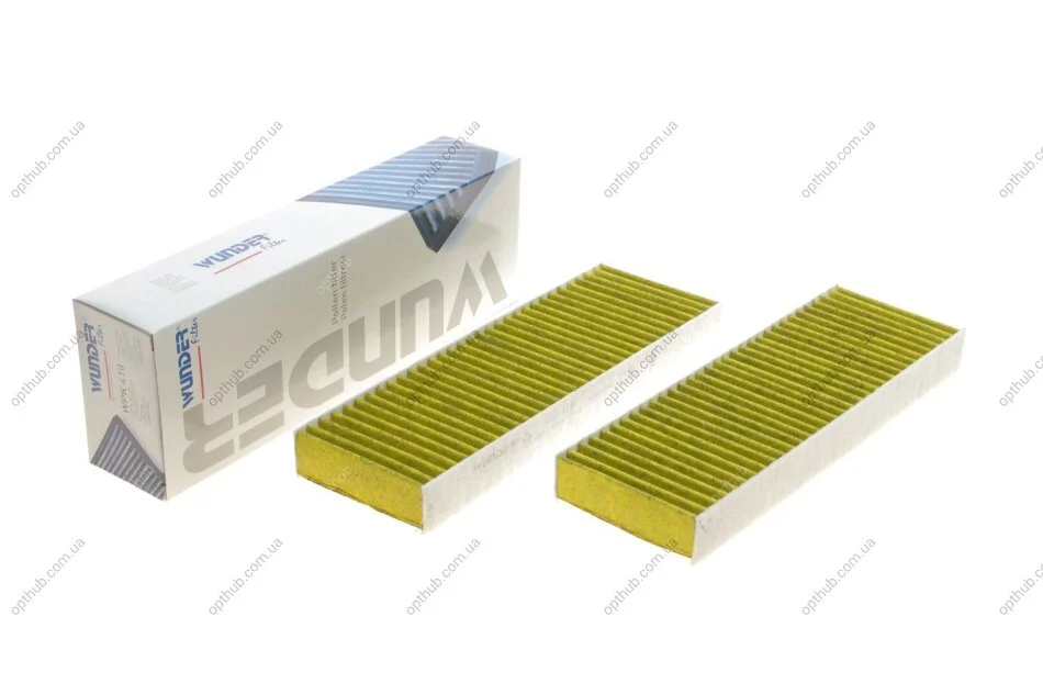 Фільтр салону Citroen Berlingo/Peugeot Partner 08- (вугільний) (к-кт 2 шт.) UA63 WUNDER FILTER WPK 410 (фото 1)