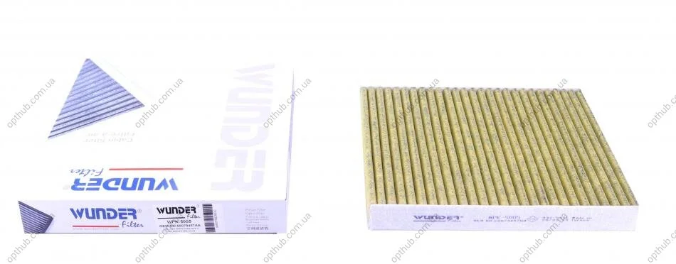 Фільтр салону Jeep Grand Cherokee 11- (вугільний) (opt-om) WUNDER FILTER WPK 5005 (фото 1)