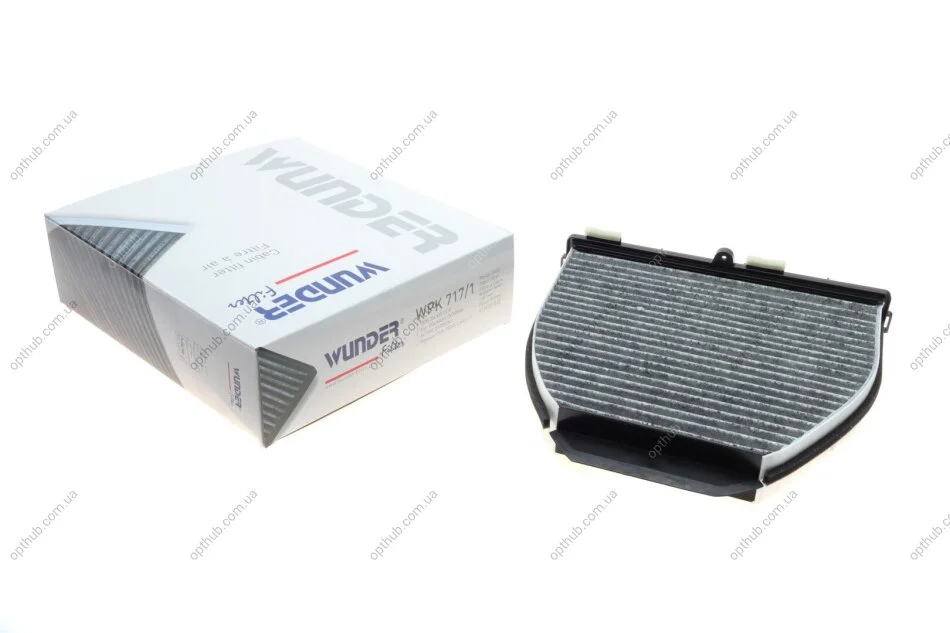 Фільтр салону MB GLK-class (X204) 08- (вугільний) UA63 WUNDER FILTER WPK717/1 (фото 1)