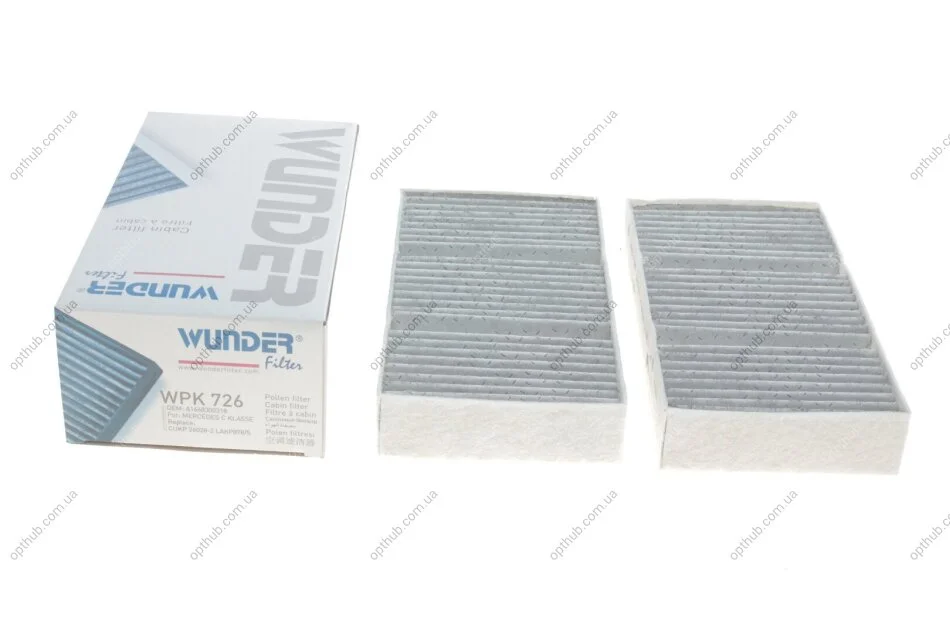 Фільтр салону MB M-class (W166) 11- (вугільний) (opt-om) WUNDER FILTER WPK 726 (фото 1)