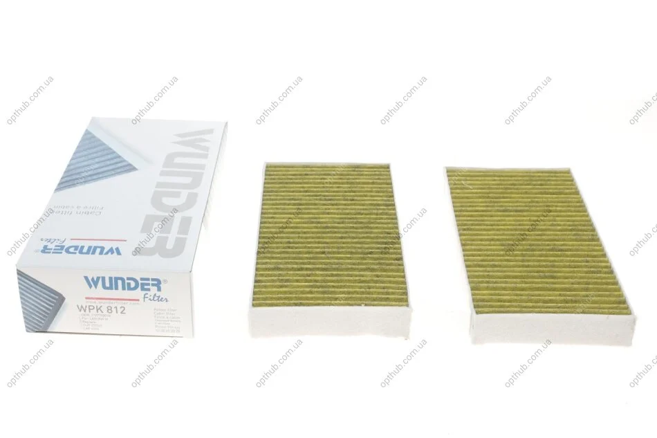 Фільтр салону Renault Laguna III 07- (вугільний) (opt-om) WUNDER FILTER WPK 812 (фото 1)