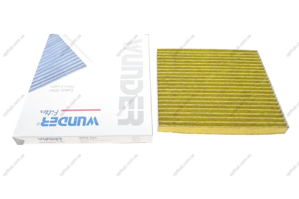 Фільтр салону Toyota Avensis/Corolla 00- (вугільний) UA63 WUNDER FILTER WPK 906 (фото 1)