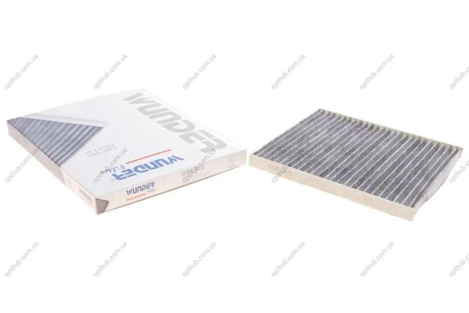 Фільтр салону Hyundai Tucson 04-15/i40 11-/ix35 09-/KIA Rio 05-17/Sportage 94-15 (вугільний) UA63 WUNDER FILTER WPK 910 (фото 1)