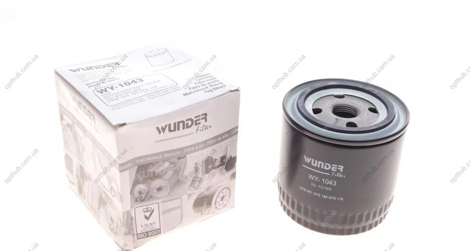 Фільтр масляний Honda Civic/Accord 2.0 TDi 96-02 UA63 WUNDER FILTER WY 1043 (фото 1)