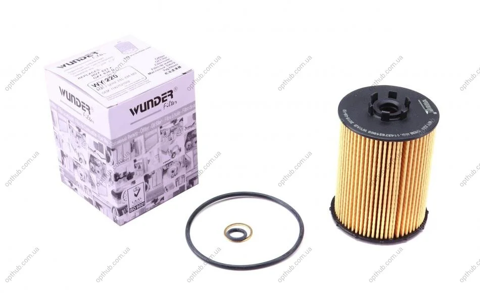 Фільтр масляний BMW 5 (E60)/7 (E65) 3.0-6.0i 03- UA63 WUNDER FILTER WY 220 (фото 1)