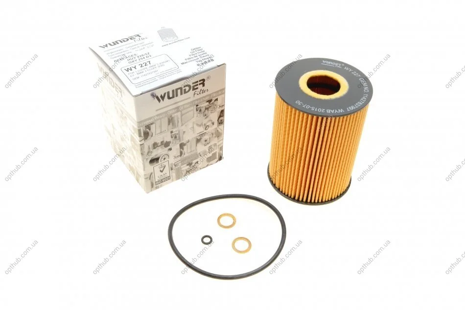 Фильтр масляный BMW 3 (E90) 07-11 (opt-om) WUNDER FILTER WY 227 (фото 1)