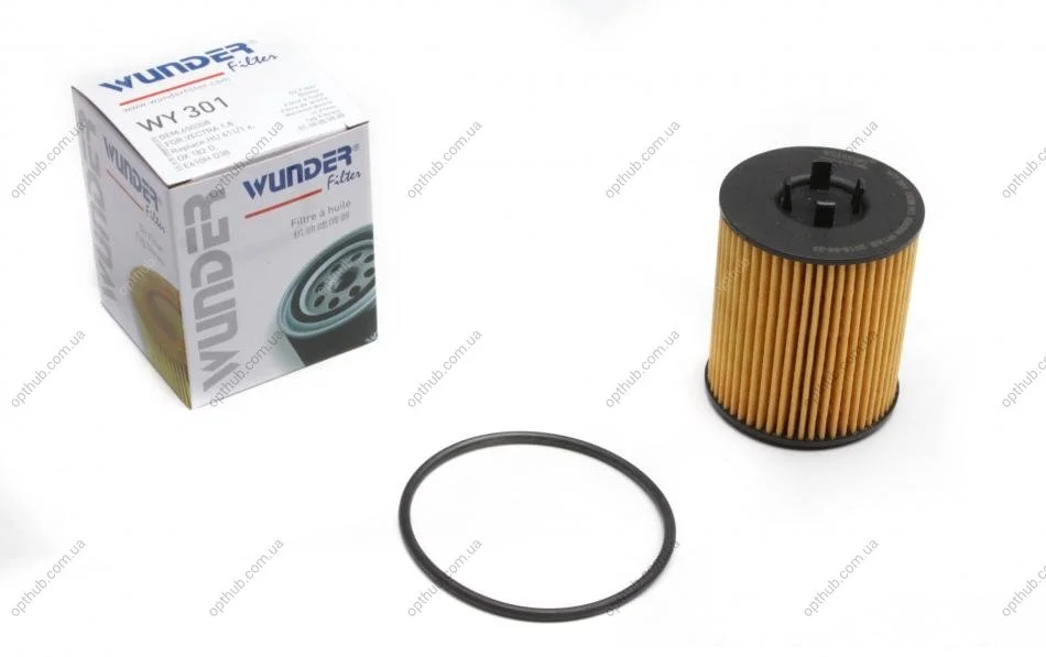 Фільтр масляний Opel Omega B 2.5/3.0i/Astra G 1.8i 95- UA63 WUNDER FILTER WY 301 (фото 1)