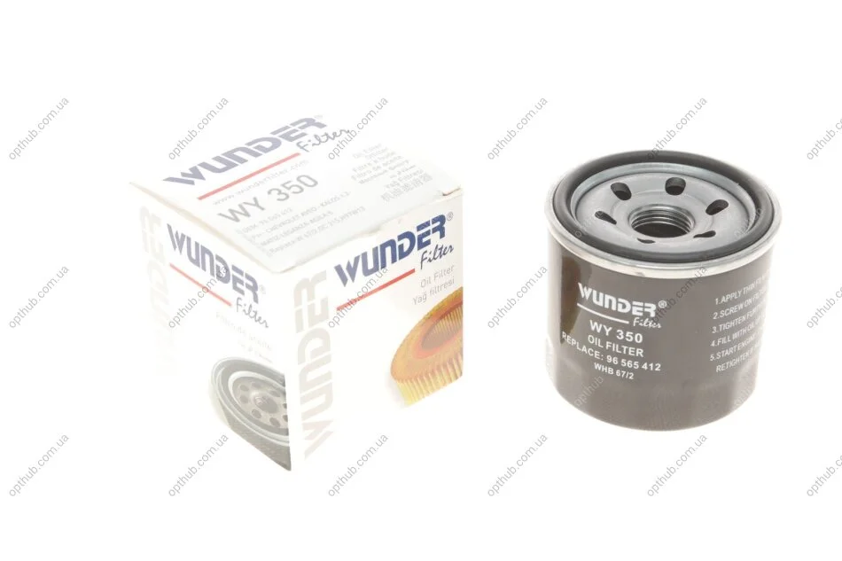 Фильтр масляный Chevrolet Aveo/Daewoo Matiz 03- бензин UA63 WUNDER FILTER WY 350 (фото 1)