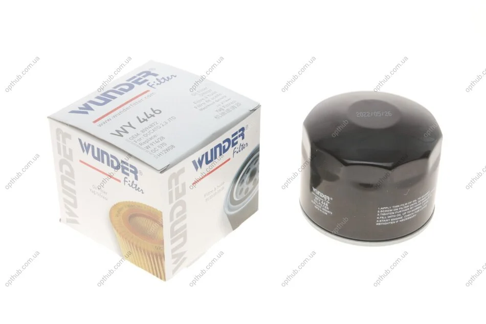 Фильтр масляный Fiat Ducato 2.3JTD 06- UA63 WUNDER FILTER WY 446 (фото 1)