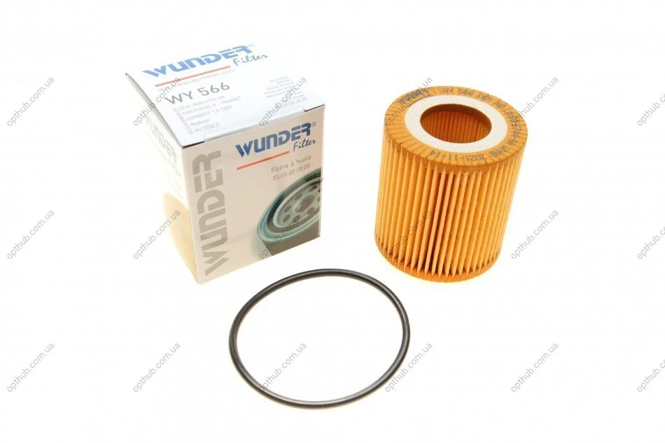 Фильтр масляный Citroen Berlingo/Jumpy/Peugeot Expert/Partner 1.5 BlueHDi 15- UA63 WUNDER FILTER WY 566 (фото 1)