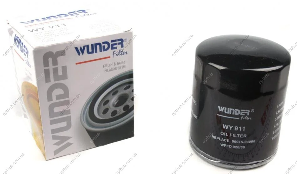 Фільтр масляний Toyota Land Cruiser 3.0D-4D UA63 WUNDER FILTER WY 911 (фото 1)
