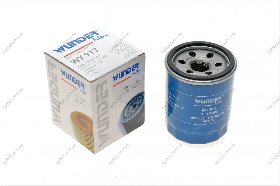 Фильтр масляный Honda Accord/Civic 89- UA63 WUNDER FILTER WY 917 (фото 1)