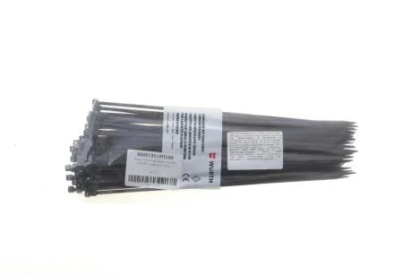 Хомут пластмасовий чорний 3,6x280, упаковка 100шт. WURTH 05021351УП100
