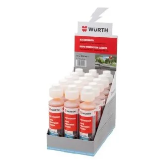 Омыватель ветрового стекла, летний, концентрат 1:100, 250 ml WURTH 0892333250