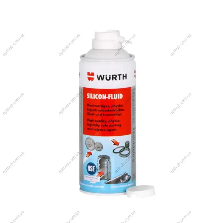Мастило SILIKON-FLUID, 400 ml, SAFE-FOOD {арт. } WURTH 0893221000 (фото 1)