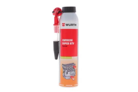 Силікон SUPER RTV, чорний, 200 ml {арт. } WURTH 08933311