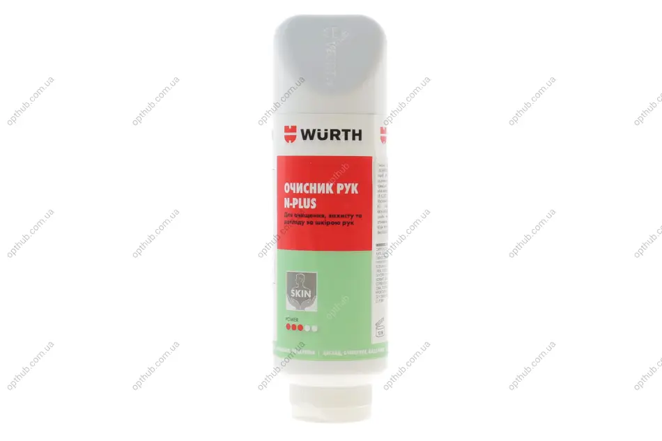Очисник для рук N-PLUS, тюбик, 350 ml, SKIN {арт. } WURTH 0893900012 (фото 1)