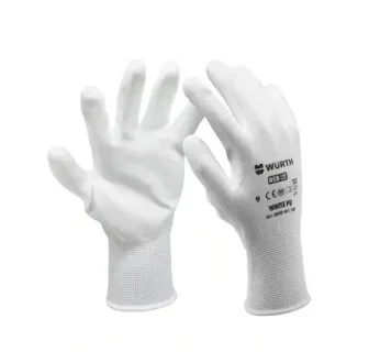 Перчатки защитные White PU, пара, размер 8 {арт. 08 } WURTH 0899401108