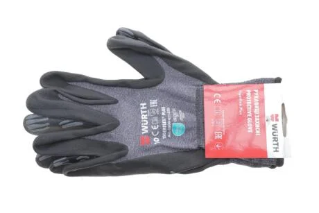 Перчатки защитные TIGERFLEX PLUS, нейлон, покрытие нитрил, пара, р.10 {арт. } WURTH 0899411020