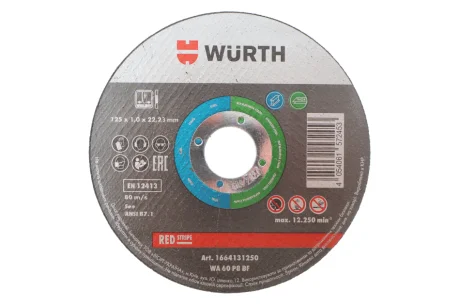 Диск для нерж. стали 125x1.0x22.23 mm. } WURTH 1664131250