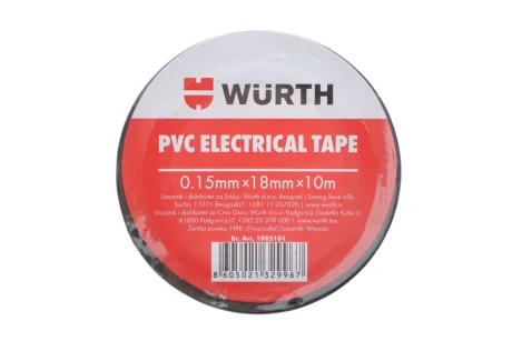 Изоляционная лента PVC, черная, 18мм/10м {арт. } WURTH 1985101